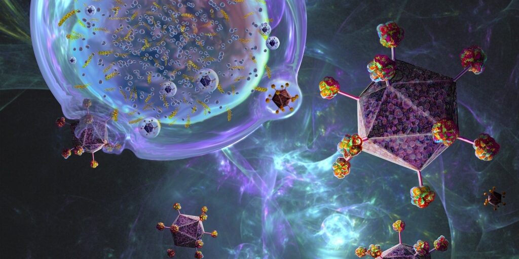 CAR T cell immunotherapy, illustration