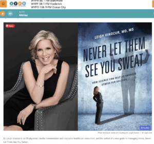 WYPR Interviews Dr. Leigh About Turning Stress Into a Force for Good
